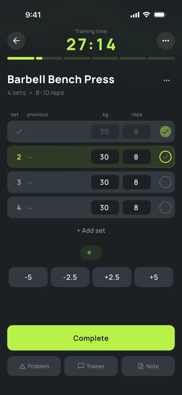 Client logging sets